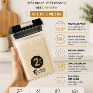 Set De Contenedor De Alimentos X6 Cocina